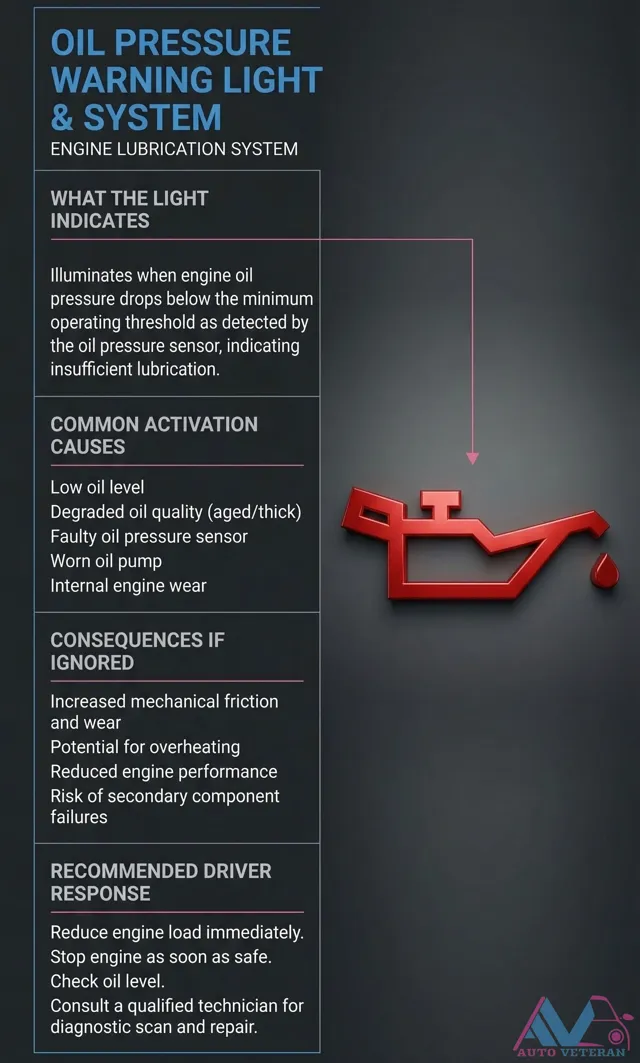 Oil Pressure Warning Light Activation Causes and Consequences