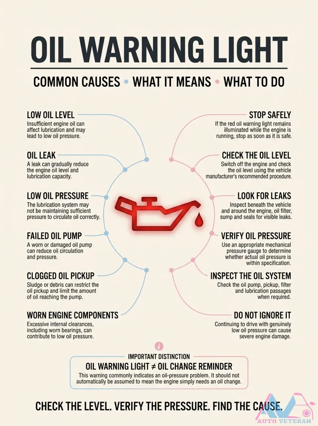Oil Warning Light: Causes & What to Do
