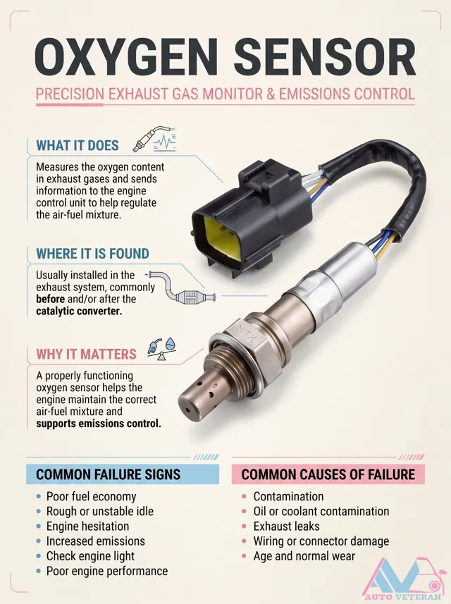 Oxygen Sensor: Emissions Control and Failure Signs