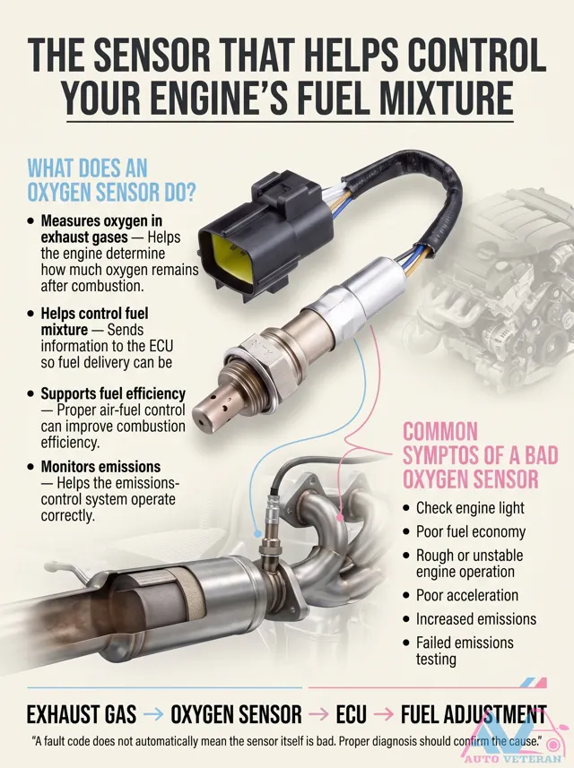 Oxygen Sensor: Fuel Mixture Control and Failure Symptoms