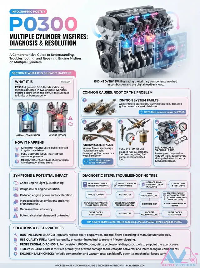 P0300 Multiple Cylinder Misfires Diagnosis Guide