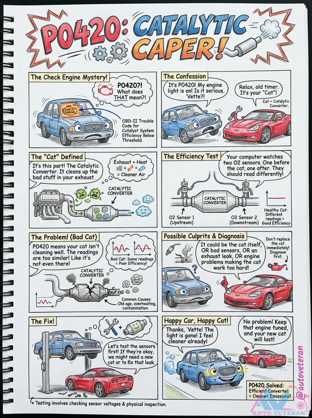 P0420 Catalytic Converter Efficiency Diagnosis Guide