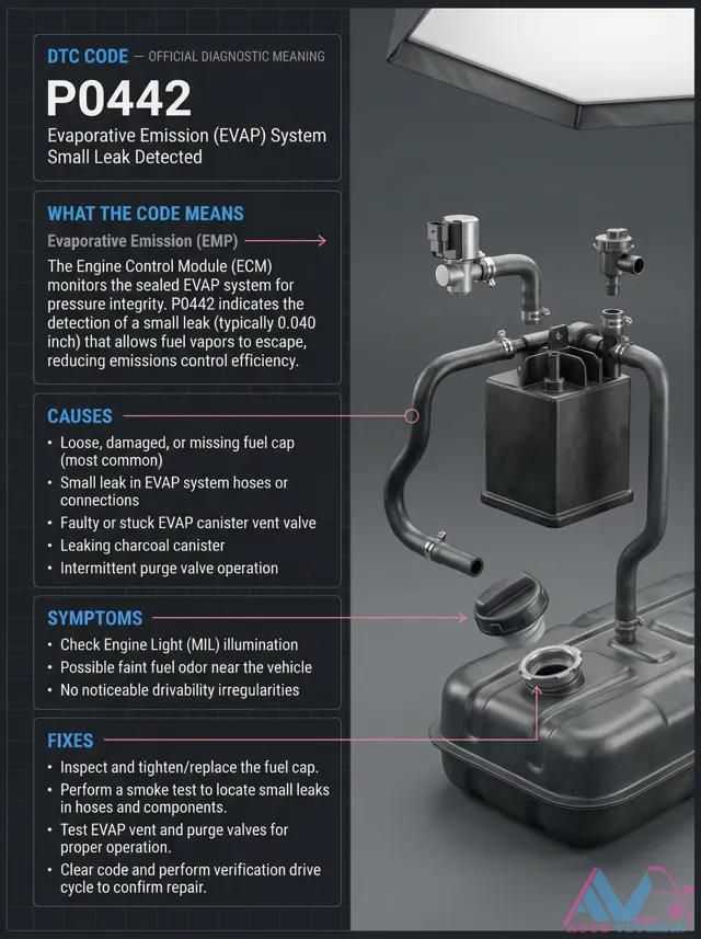 P0442 EVAP System Small Leak Diagnosis