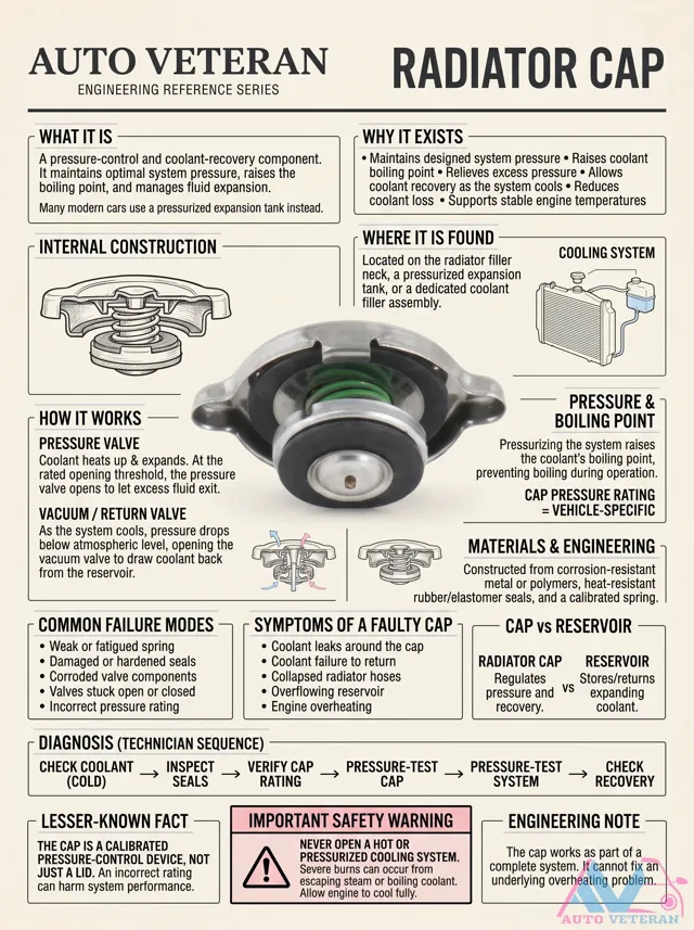 Radiator Cap: Pressure Control and Boiling Point