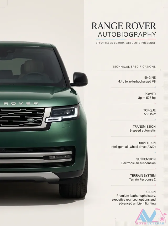 Range Rover Autobiography 4.4L Twin-Turbo V8 Specs