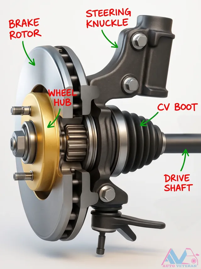 Steering Knuckle and CV Boot Assembly Overview
