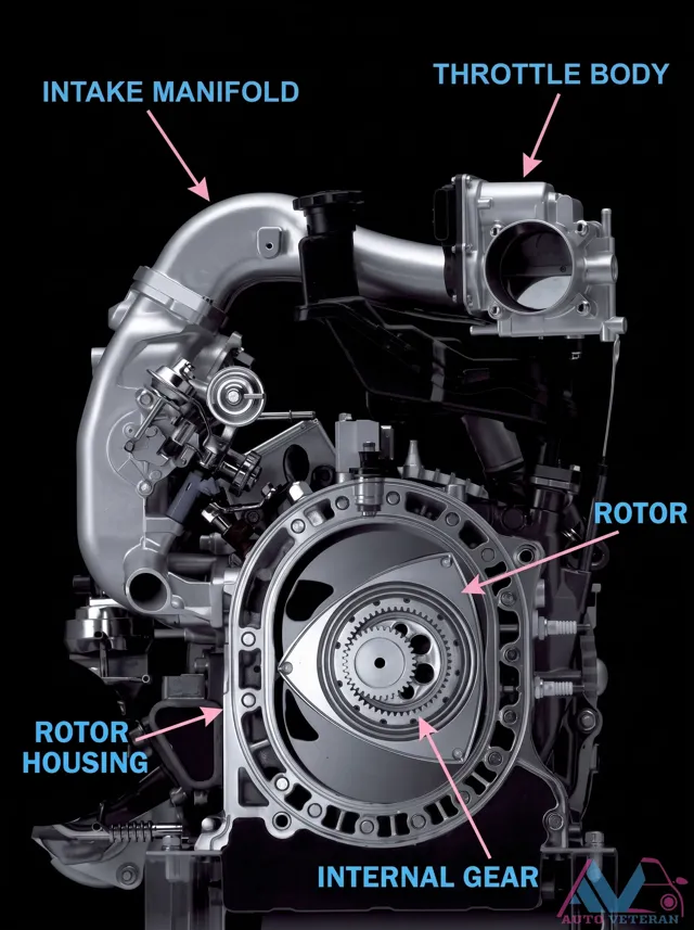 Throttle Body and Intake Manifold Rotor Housing Layout