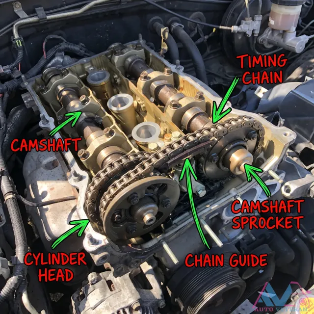 Timing Chain Camshaft Sprocket at Cylinder Head