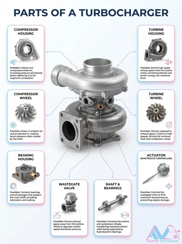 Turbocharger Parts and Their Functions
