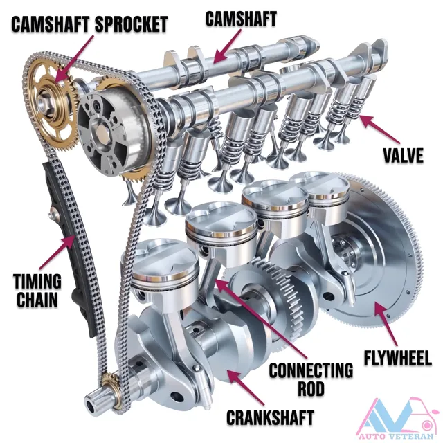 Valve Timing Chain and Camshaft Sprocket Layout